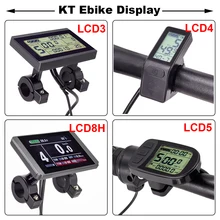 E bicicleta display lcd kt lcd8h lcd3 lcd4 lcd5 ebike display para kt controlador 24v 36v 48v e-bike display bicicleta elétrica acessórios