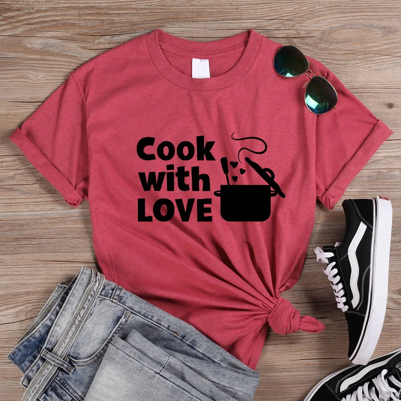 ONSEME Cook футболка с любовным письмом и принтом женская уличная футболка с круглым вырезом Эстетическая одежда топы с короткими рукавами для жены Q-909