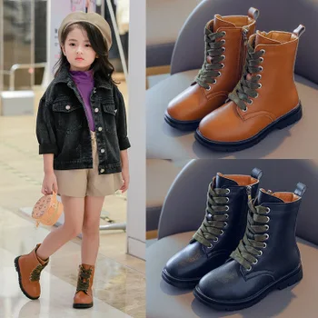

Children's Boots Waterproof Boys Girls Martin Boots Winter Kids Snow Boots Ankle Short Booties Child Fashion Sneakers