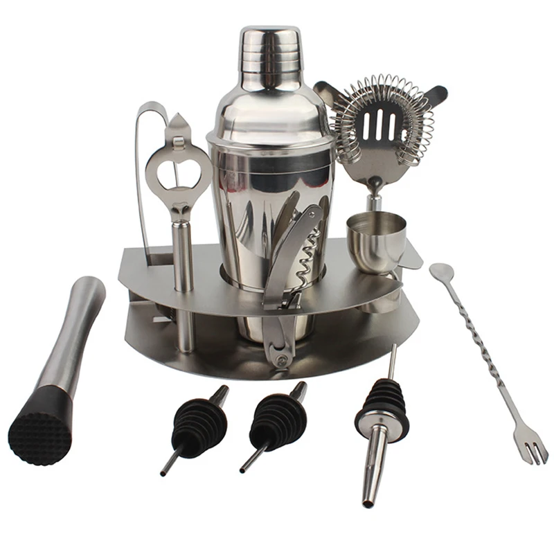 Набор шейкеров из 12 предметов из нержавеющей стали - Цвет: 12-piece set 750ML