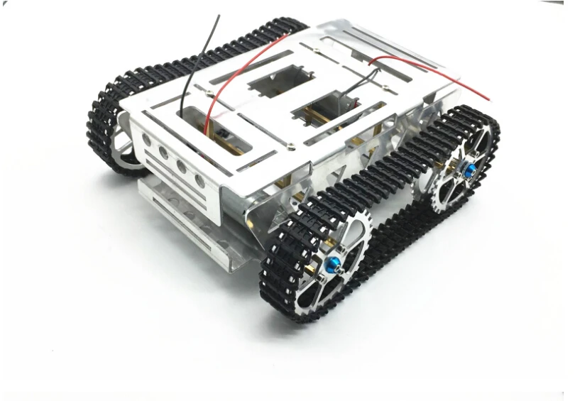 

Hot JMT Metal Tank Chassis Model with 2 Motors 2wd Crawler Tracked Vehicle Caterpillar for DIY Mobile Platform Robot Arm Tracker