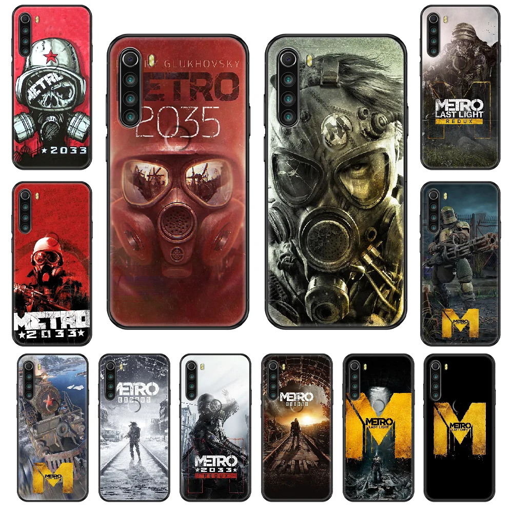Game Metro 2033 Exodus Phone case For Xiaomi Redmi Note S2 4 5 6 7 8 A S X Plus Pro black silicone prime fashion cover tpu | Мобильные