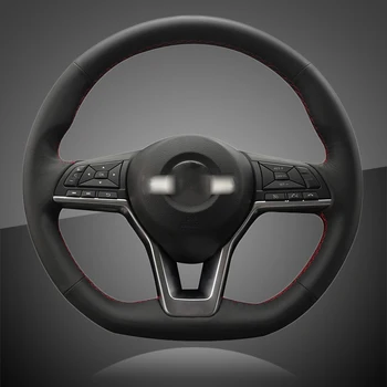 

Auto Braid On The Steering Wheel Cover for Nissan X-Trail 2017-2019 Qashqai 2018 Rogue (Sport) 2017-2019 Leaf Car Covers