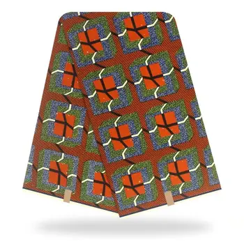 

100%Cotton Fabric Real High Quality Ankara Style Wax Printed Fabric 6Yards Veritable African Wax Print Fabrcs For Sewing