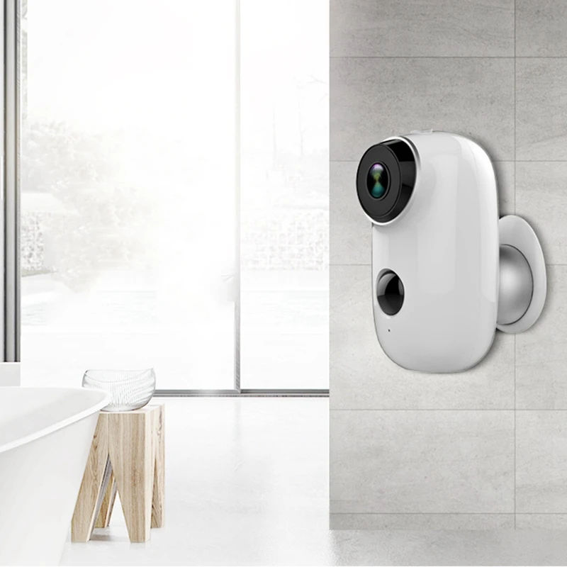 6000Mah Battery Powered Wireless Ip Camera Wifi Hd Surveillance Camera Waterproof Cctv Camera Indoor Outdoor Ir Record
