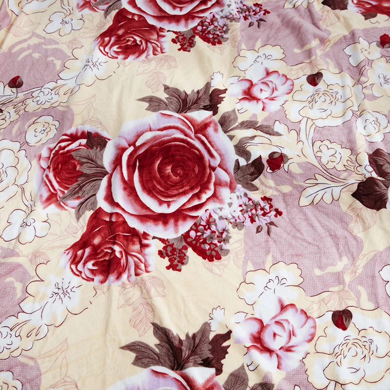 Фланелевые одеяла с мультяшным цветочным принтом для кровати мягкое теплое