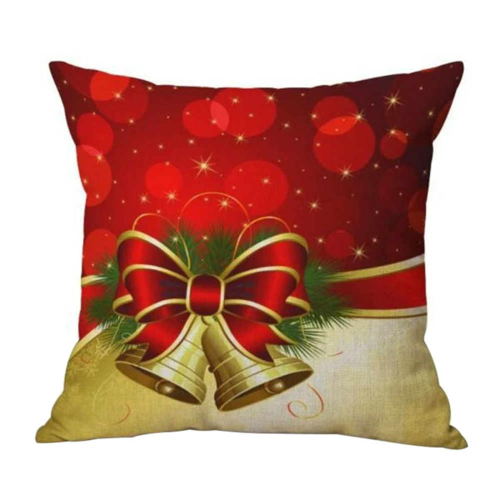Рождественская наволочка для подушки 45*45 наволочки для декоративных подушек сани Санты чехлы на подушки для Рождественская наволочка для подушки