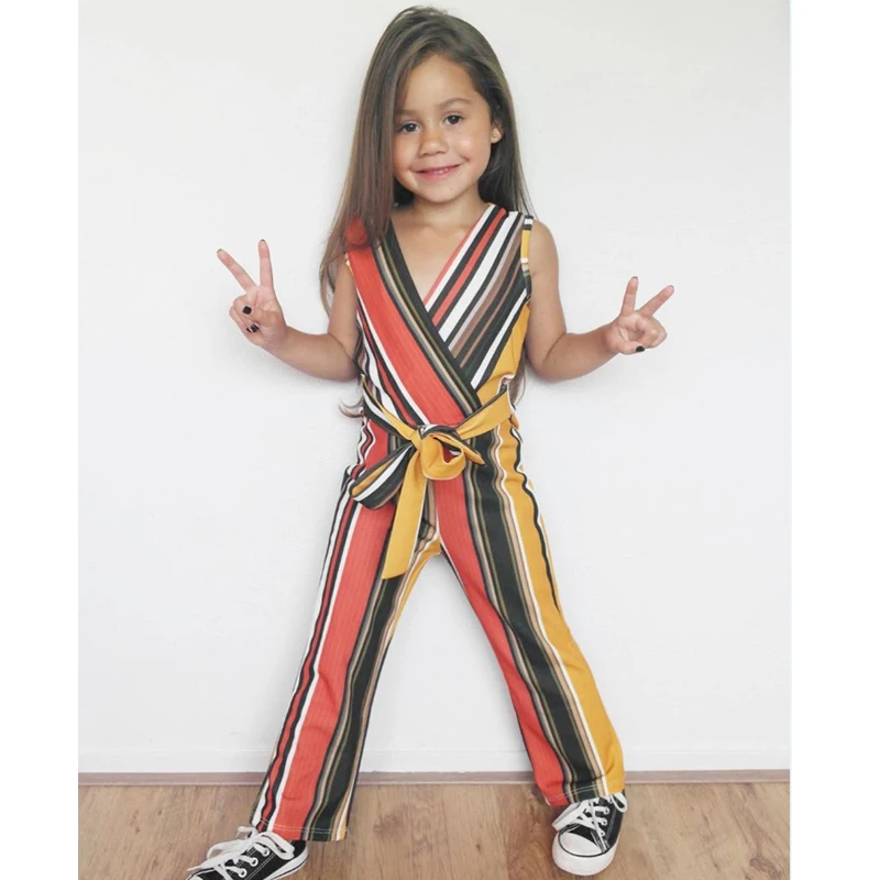 

Newborn Kid Baby Girls Striped Bow Romper Bodysuit Jumpsuit Outfits Clothes Classic Stripe Fashion Casual Girls Jumpsuit 2019