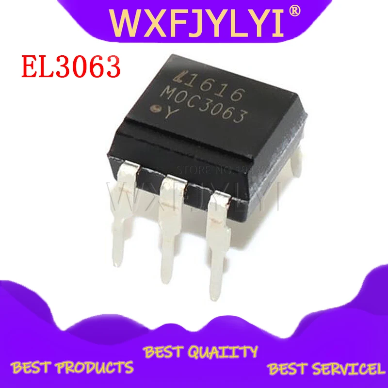 10 шт. EL3063 DIP6 MOC3063 DIP 6 Новый и оригинальный IC|Интегральные схемы| |