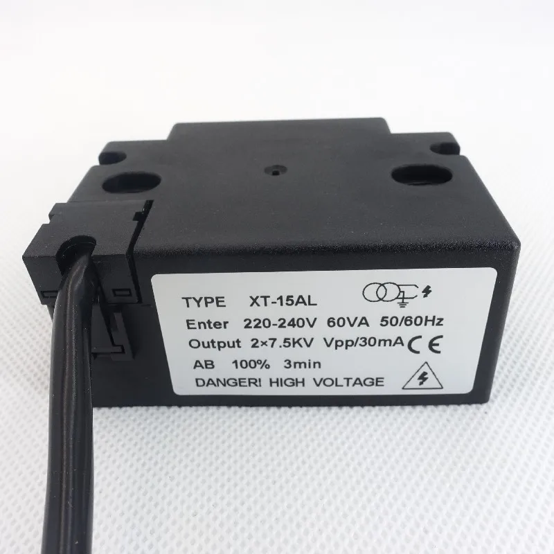 Voltage Pulse Ignition Transformer 220V High Voltage Fuel Burner Diesel Methanol Waste Oil Igniter XT15AL Electronic Transformer grill ignition system,ignition high voltage line