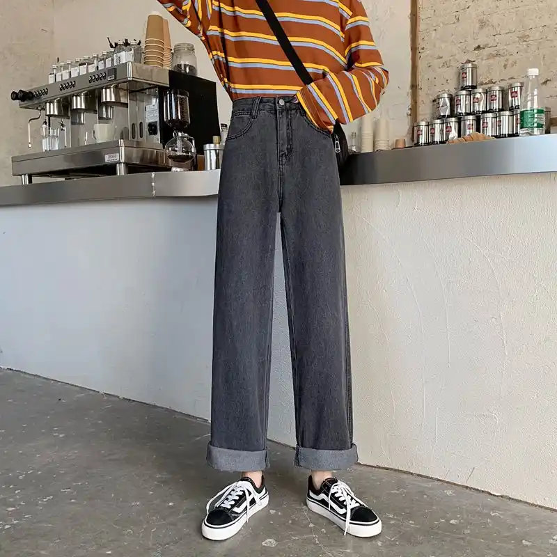 Korean black jeans outfit Clearance