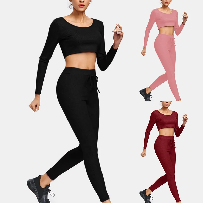 SFIT женские спортивные костюмы Лоскутные наборы для бега спортивный костюм тренировочные комплекты 2 шт. спортивный костюм для женщин