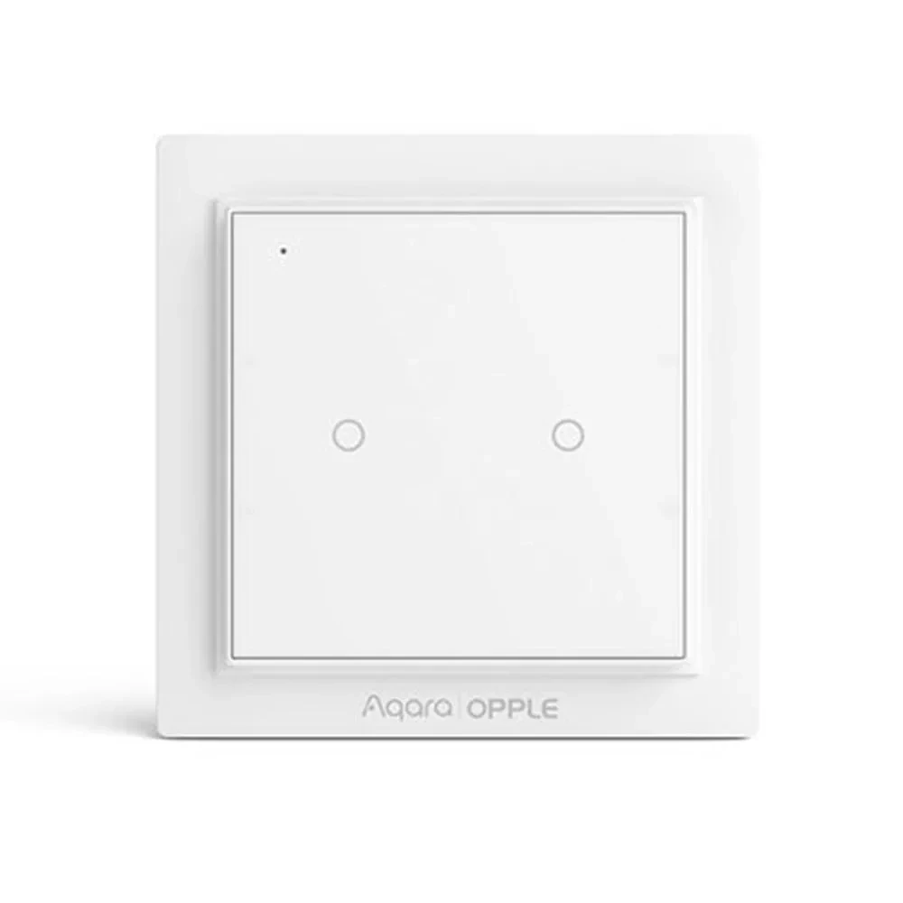Беспроводной сценический переключатель Xiaomi Aqara, не требуется проводка, умный светильник, работающий с Aqara, домашний Apple HomeKit - Цвет: Double Button