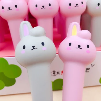 

1 Pcs Lytwtw's Cute Soft Rabbit Gel Pens Kawaii Stationery Office School Supply Gifts Decompression creative sweet pretty lovely