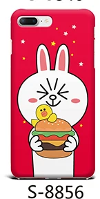 Ярко-розовый кролик желтая утка коричневый медведь подарок чехол для iphone XS Max XR X 6