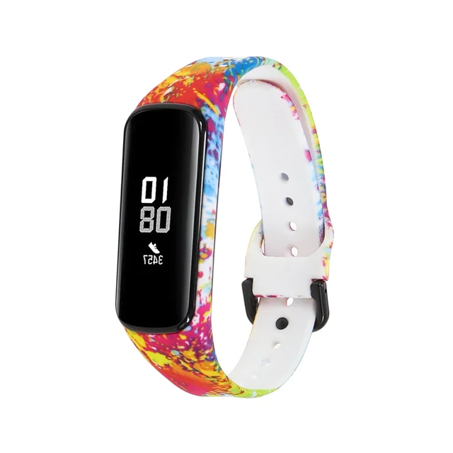 Silicone Sport Band Strap For Samsung Galaxy Fit 2 SM-R220 Watch Bracelet Replacement Watchband Correa For Samsung Galaxy Fit2 Paint