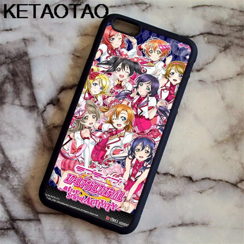KETAOTAO Love Live School Idol чехол для телефона s для iPhone 4S 5C 5S 6S 7 8 SE X Plus XR XS Max чехол из мягкого ТПУ резины и силикона - Цвет: Армейский зеленый