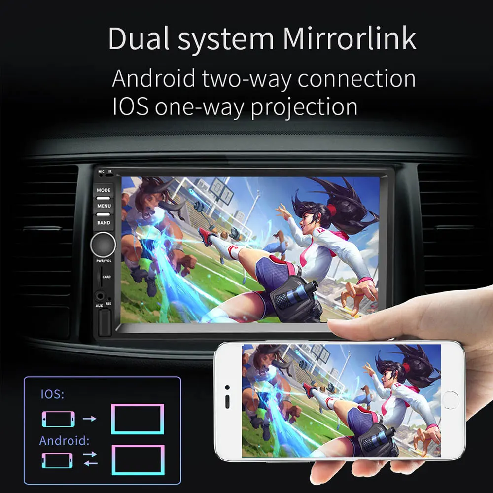 Универсальный автомобильный радиоприемник 2DIN Android 8 1 RDS для NISSAN TOYOTA Volkswagen GPS 1024x600