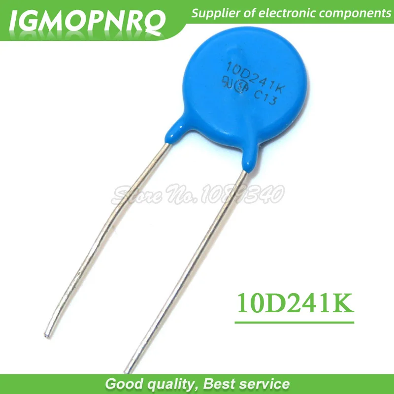 10 шт. Варистор 10D101K 10D102K 10D241K 10D270K 10D271K 10D330K 10D390K 10D470K 10D471K 10D511K 10D820K 10D821K piezoresistor