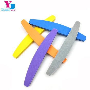 

50pcs/lot Sandpaper Nail File Lime 100/180 Double Side Sanding Buffer Block Set Mix Color Nail Files For UV Gel Polish Manicure