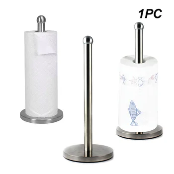 

Bathroom Stainless Steel Holder Paper Storer Dispenser Organizer Roll Holder Rack Hole Free Toilet Stand