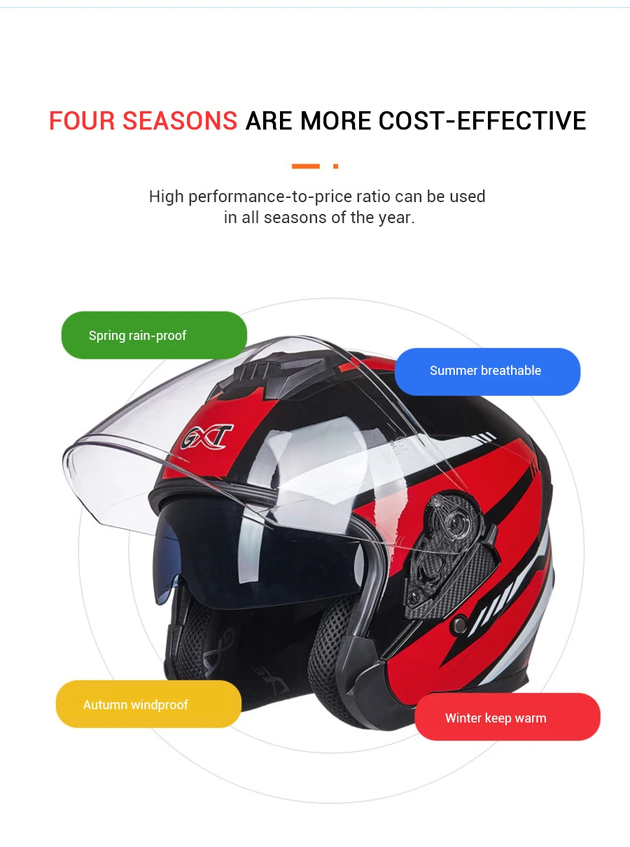 GXT, новинка, мотоциклетный шлем со съемным ворсом для мужчин и женщин