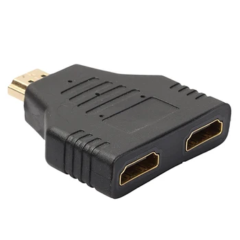 

1080P 1 HDMI Male In to 2 HDMI Female Out HDMI 1.4 Switch Splitter Adapter 1x2 Video Converter for HDTV