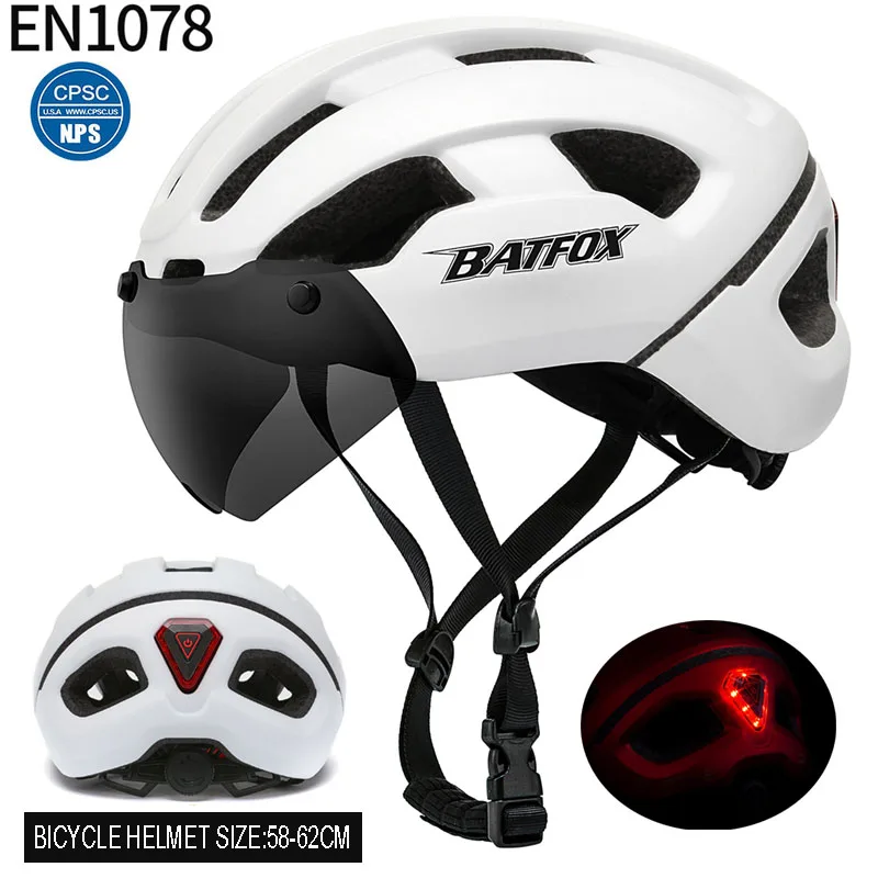 BATFOX Cycling Helmet Women Men Bicycle Helmet MTB Bike Mountain Road