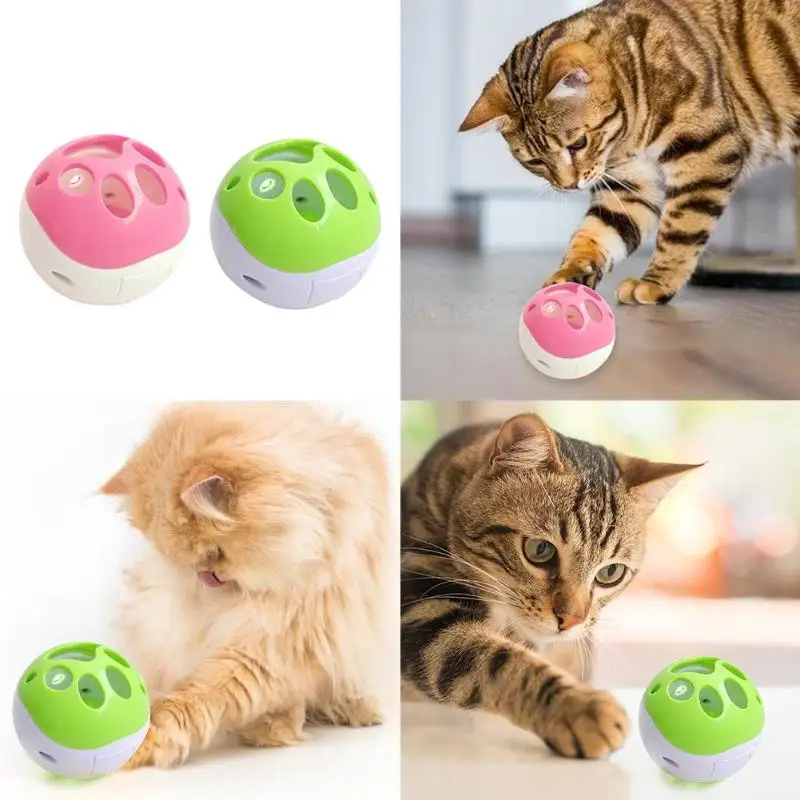 Кошачий Роллинг мяч полый двойной цвет сплайсинга колокольчик Игрушка писк питомца продукт