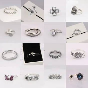 

New Autumn 100% Leaf Ring Double Shiny Crown Ring Women's Fashion Ring Jewelry