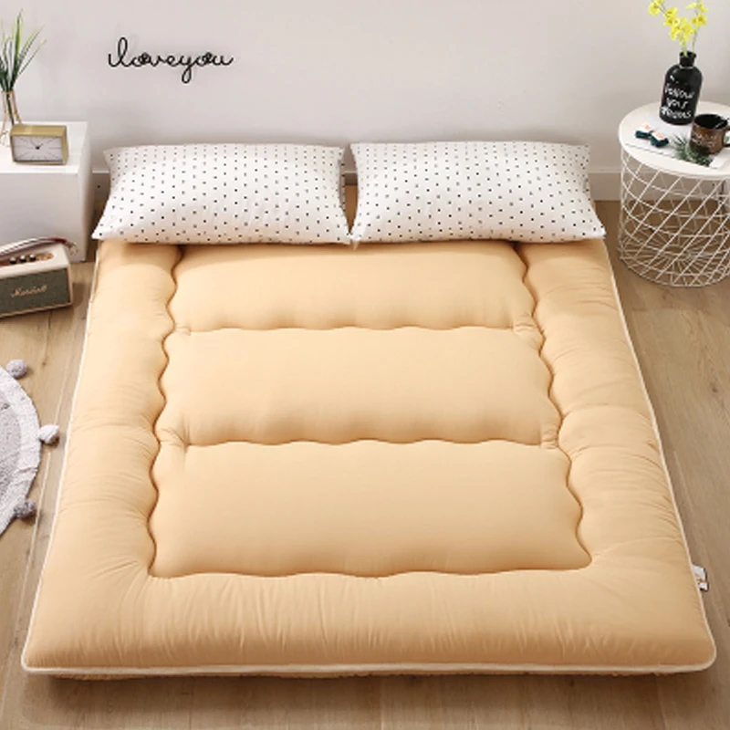 Foldable 8cm Tatami Floor Mat/Pad Fashion Comfy Futon for Dorm/Home Nap Thickened Single Double Use Sleeping Mattress/Bed