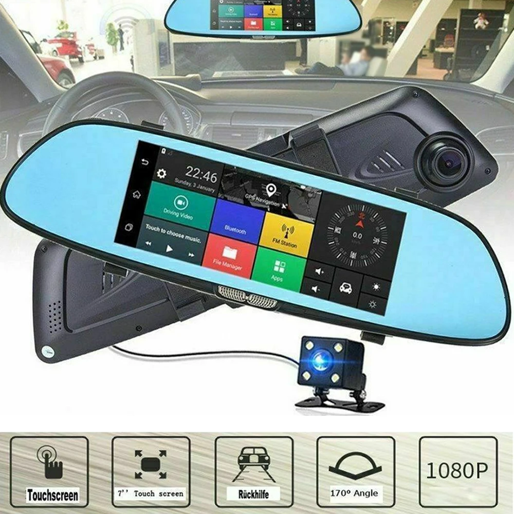 Автомобильный Камера Зеркало заднего вида VGA HD 1080P Зарядное устройство хост радио видео 5 V/2A Dash Cam