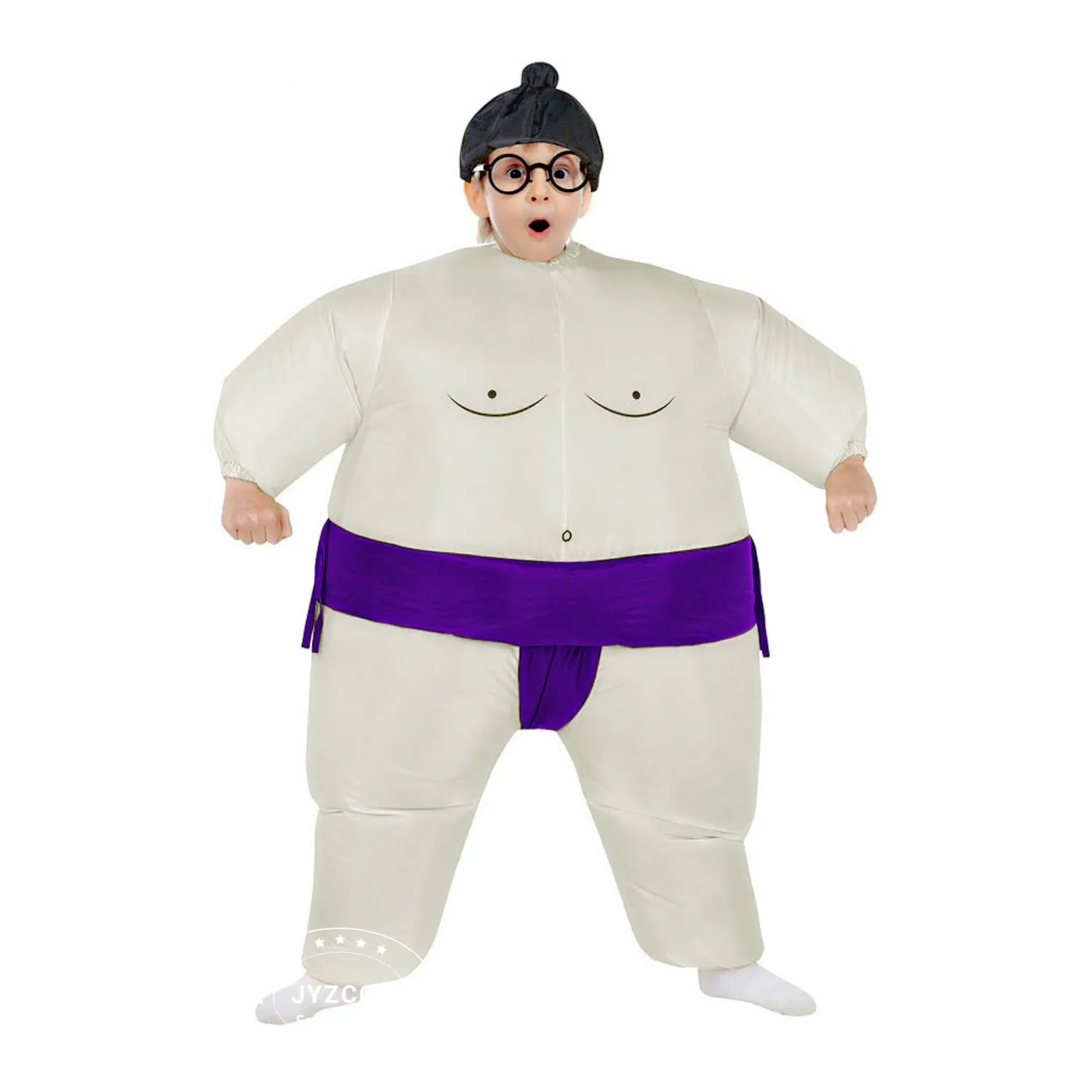 Purple New Inflatable Mascot Wrestler Costume Adults Kid Costume Suits Cosplay Party Game Dress Outfits Carnival Easter USB DC Port - Цвет: Purple