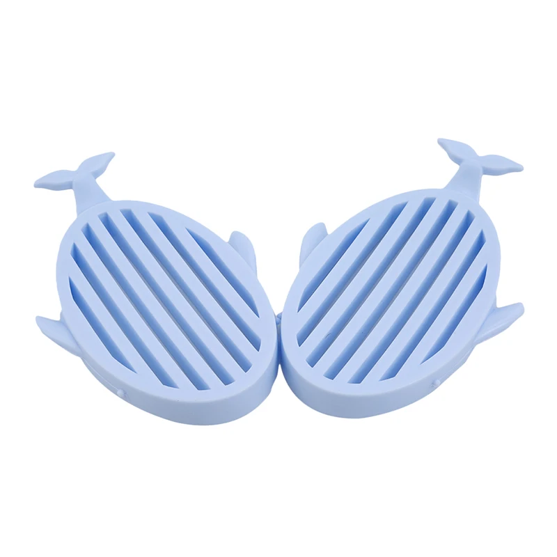 2pcs/lot Creative Whale Soap Dish Box Case Holder Container Home Bathroom Shower Travel Camping