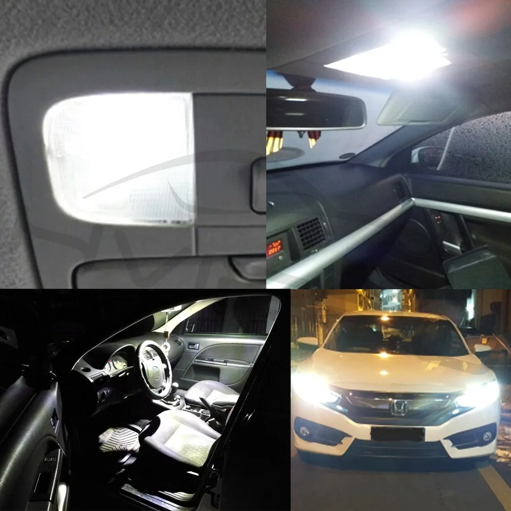 Hviero T11 Ba9s T4w 5050 9 Smd White Car Led Marker Lamps Auto Led Trunk Light Festoon Dome Door Bulb Dashboard Lamp Gauge light Dc 12v