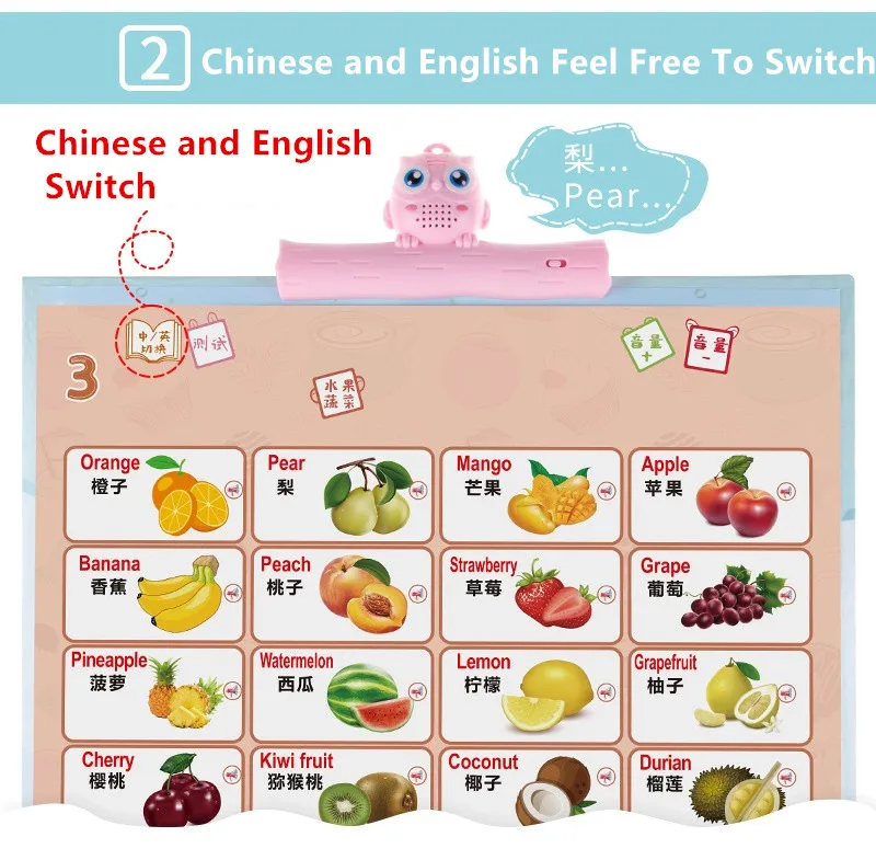 Livre para Alternar Educativos para Crianças Tablet Aprendizagem Brinquedos Pcs Audiobooks Inglês Chinês Sinta-se Jogar Piano Pinyin Alfabeto Educativos para 935 11 Máquinas de aprendizagem
