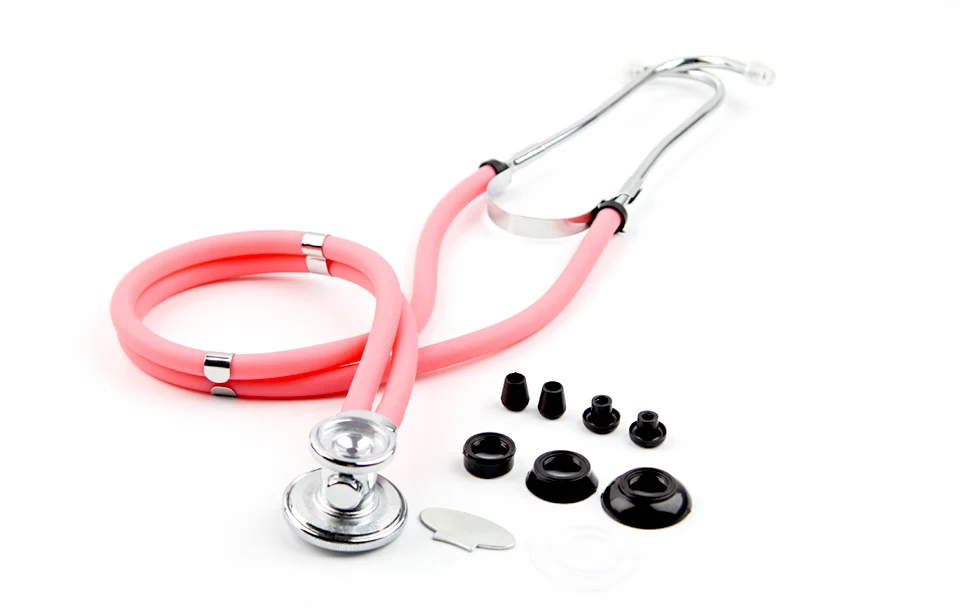 Portable Double Head Double Tube Medical Stethoscope Multifunctional Professional Long Soft Tube Stethoscope Medical Device