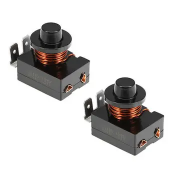 

2 Pcs Refrigerator Starter Relay 3/8HP-220V 280W Compressor Replacement Part