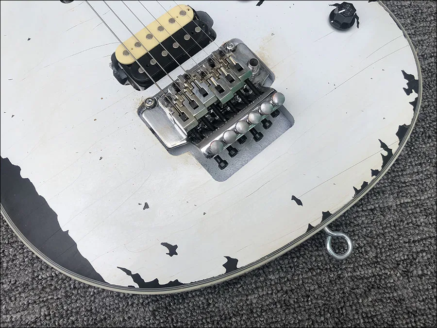 Высокое качество Relic-электрогитара, EVH стиль, ольховое тело с кленовым горлом, на заказ электрогитара