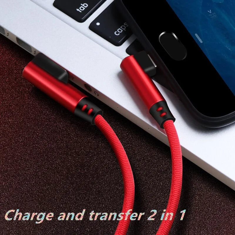 Мини USB кабель для передачи данных для iPhone XR Xs Max 8 7 Plus 3A Быстрая зарядка светодиодный светильник 90 градусов локоть зарядное устройство кабель для передачи данных для мобильного телефона