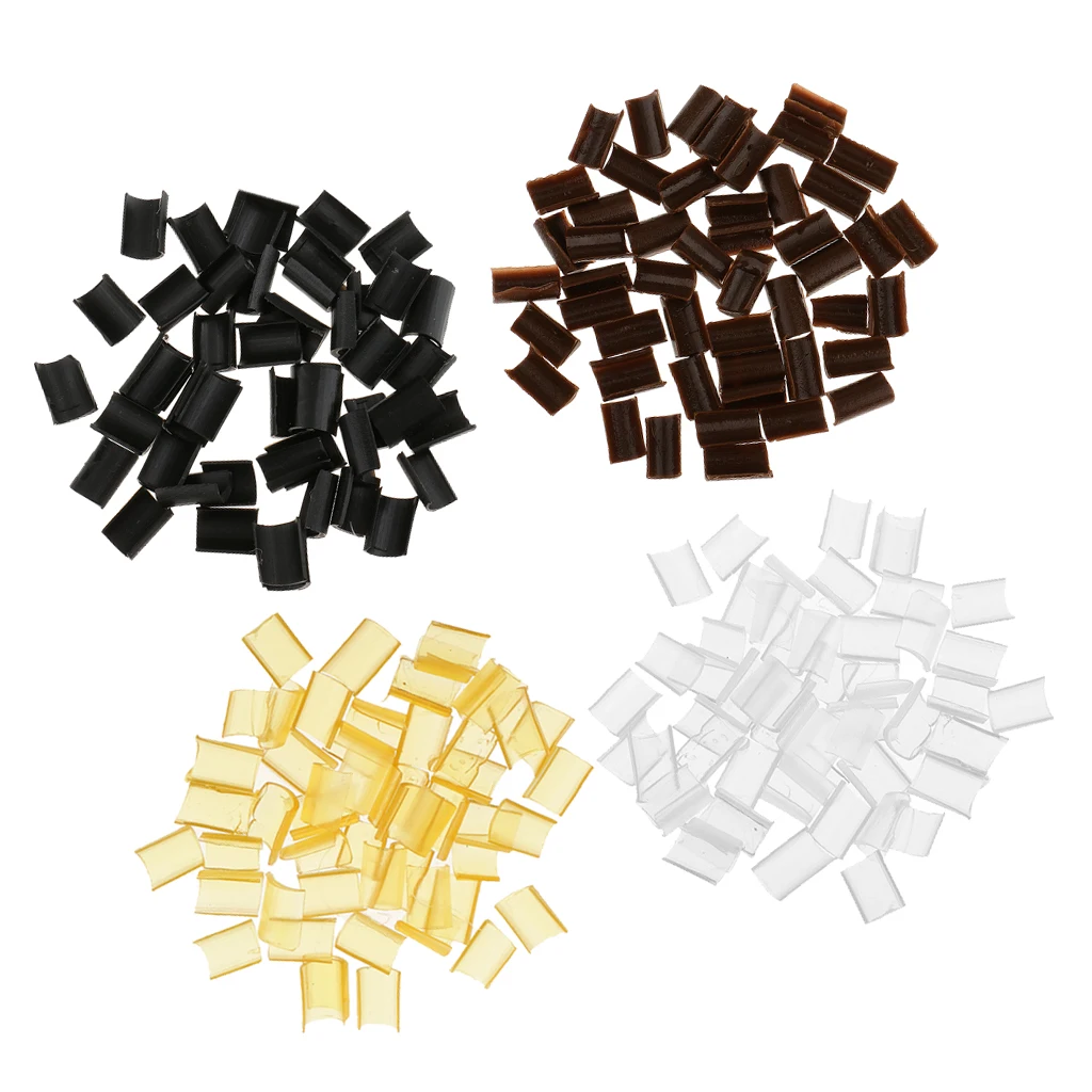200 Lot Hair Extension U Tip Keratin Granule Rebond Hot Fusion Glue 4 Colors