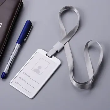 

New Metal ID Badge Card Holder Business Security Pass Tag Holder with Lanyard