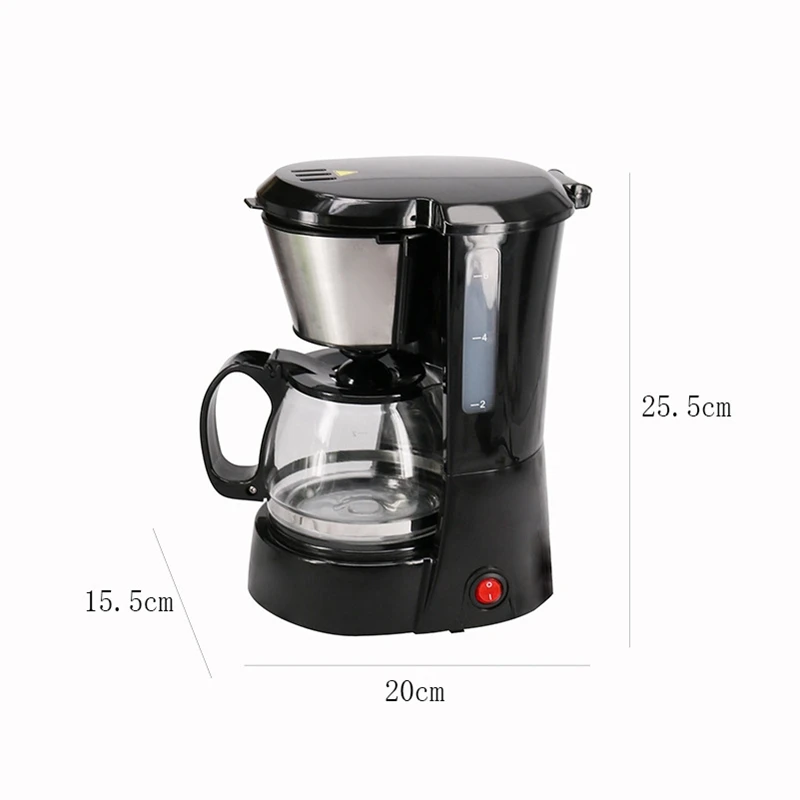  650Ml Electric Automatic Drip Coffee Maker Household Coffee Machine Coffee Pot Mini American Drip C