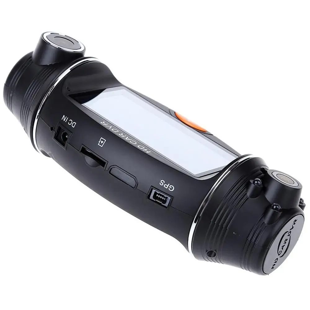 1080P HD с двумя линзами 140 ° Dash Cam gps автомобильный видеорегистратор видеокамера g-сенсор ночного видения камера заднего вида