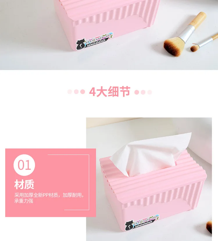 Send More Creative Tissue Box Multi-functional Living Room Paper Extraction Box Storage Box Creative Napkin Tissue Box Desktop T
