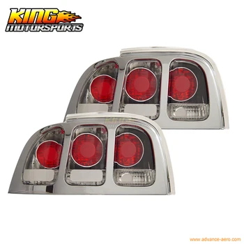 

Fit For 94-98 Ford Mustang Tail Lights Chrome 1995 1996 1997 USA Domestic Free Shipping