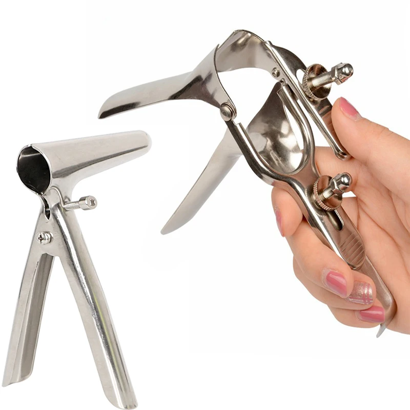 Medical Stainless Steel Anal Vagina Speculum Mirror Genitals Vagina Anal Dilator Anus Expansion Colposcopy Speculum Sex Products