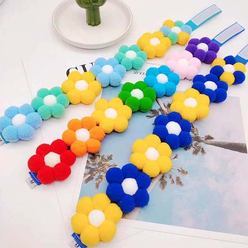 2020 New Cat Collars Flower Rainbow Adjustable Cute Kitty Collars Safety Buckle Kitten Collar for Cat Puppy