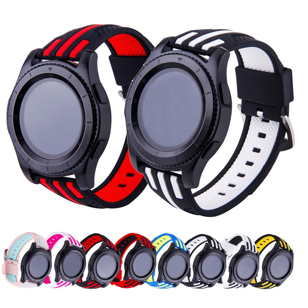 22mm Silicone Watchband Bracelet Strap For Huami Amazfit GTR 47 Pace Stratos 2 2s Replacement Smart Watch Accessories Sport band | Наручные