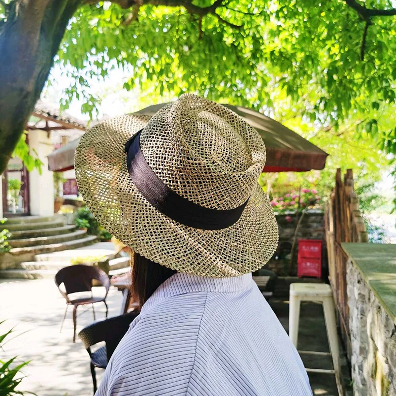 CASQUETTE,2--Chapeau De Paille À Large Bord Pour Femmes, Protection